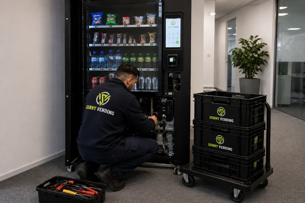 Onderhoud en Snelle Service door Sunny Vending monteur